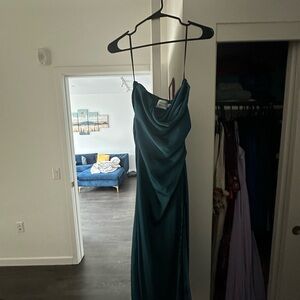 Elegant Teal Evening Gown